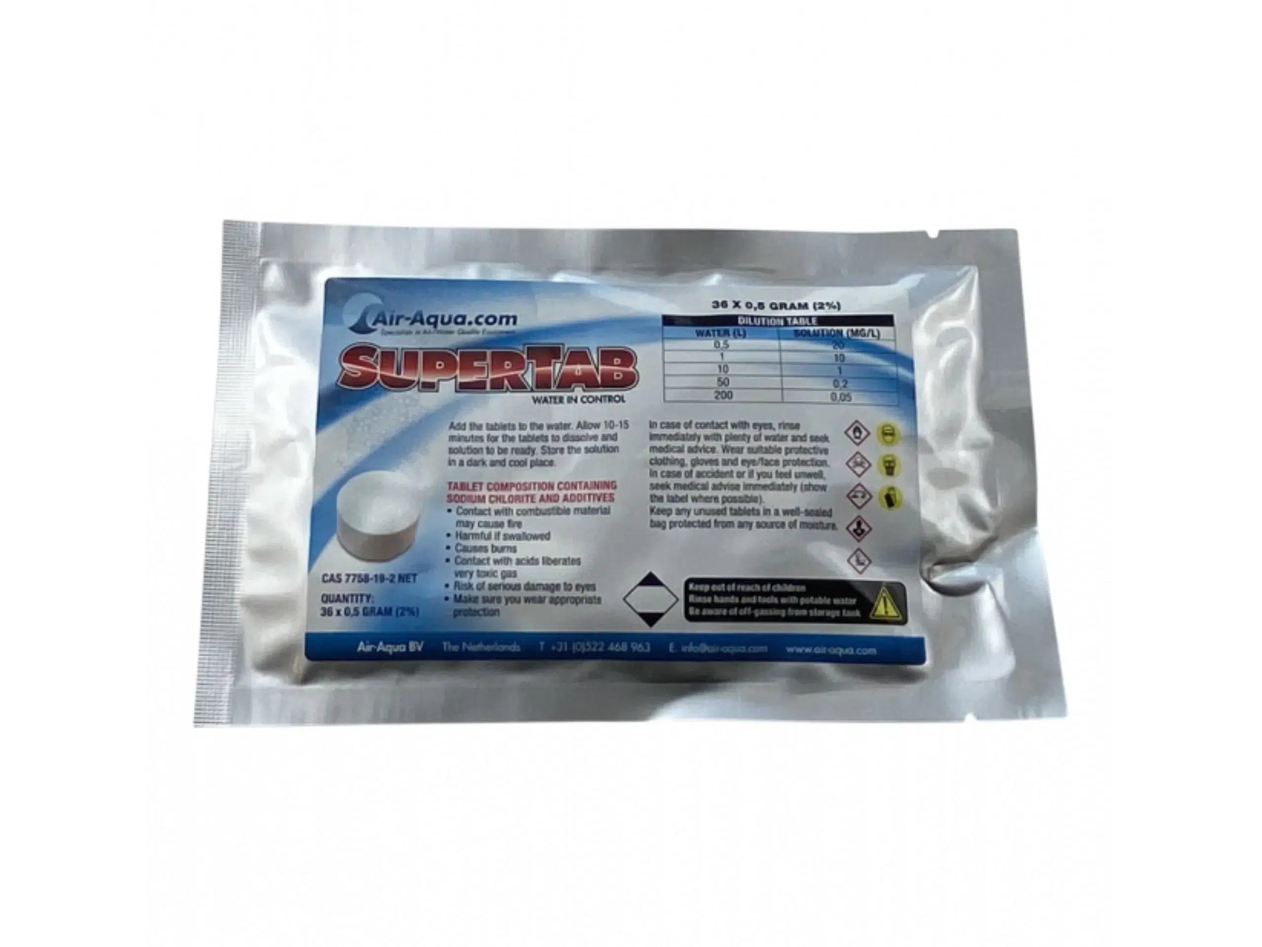 Air-Aqua SuperTab chloordioxide
