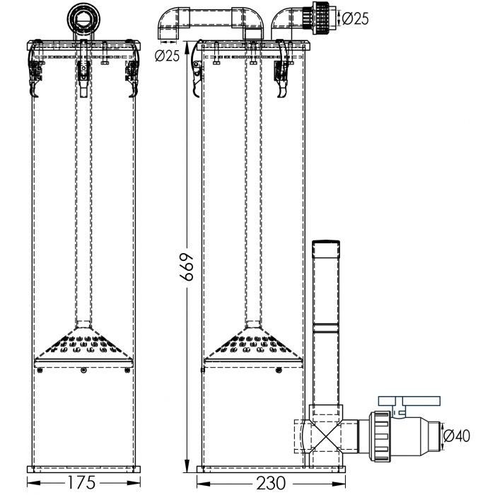 AquaForte Tornado III zoetwater eiwitafschuimer