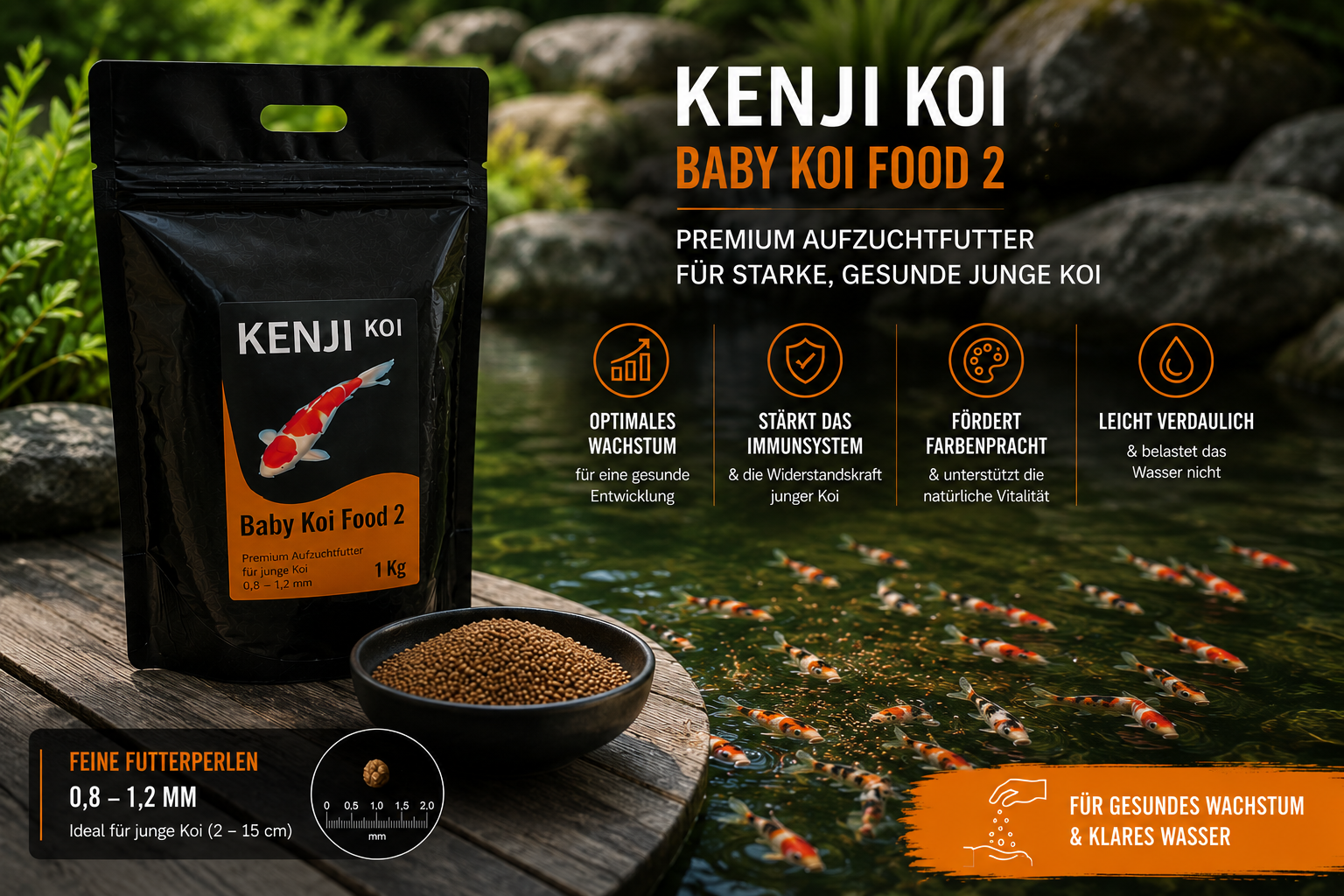 KENJI KOI Baby Koivoer 2 - 1 KG