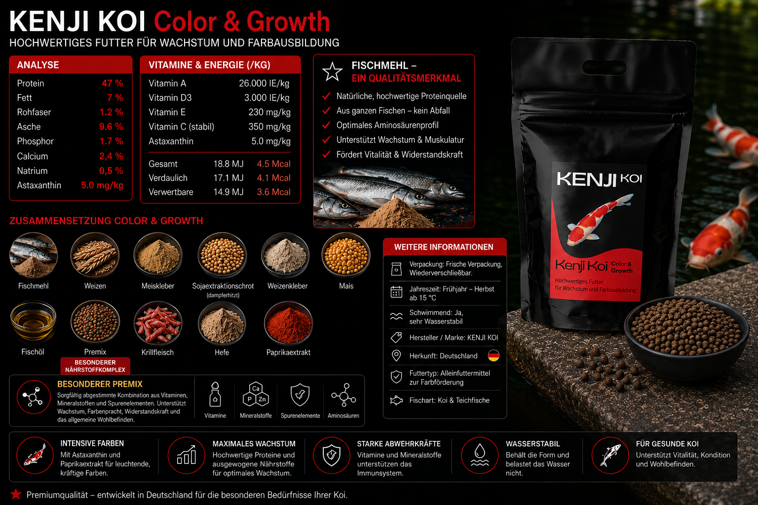 KENJI Koi Color & Growth 5 kg