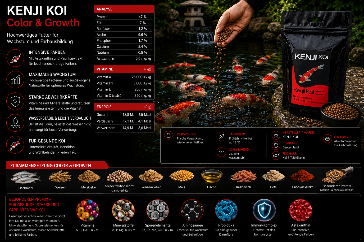 KENJI Koi Color & Growth 5 kg