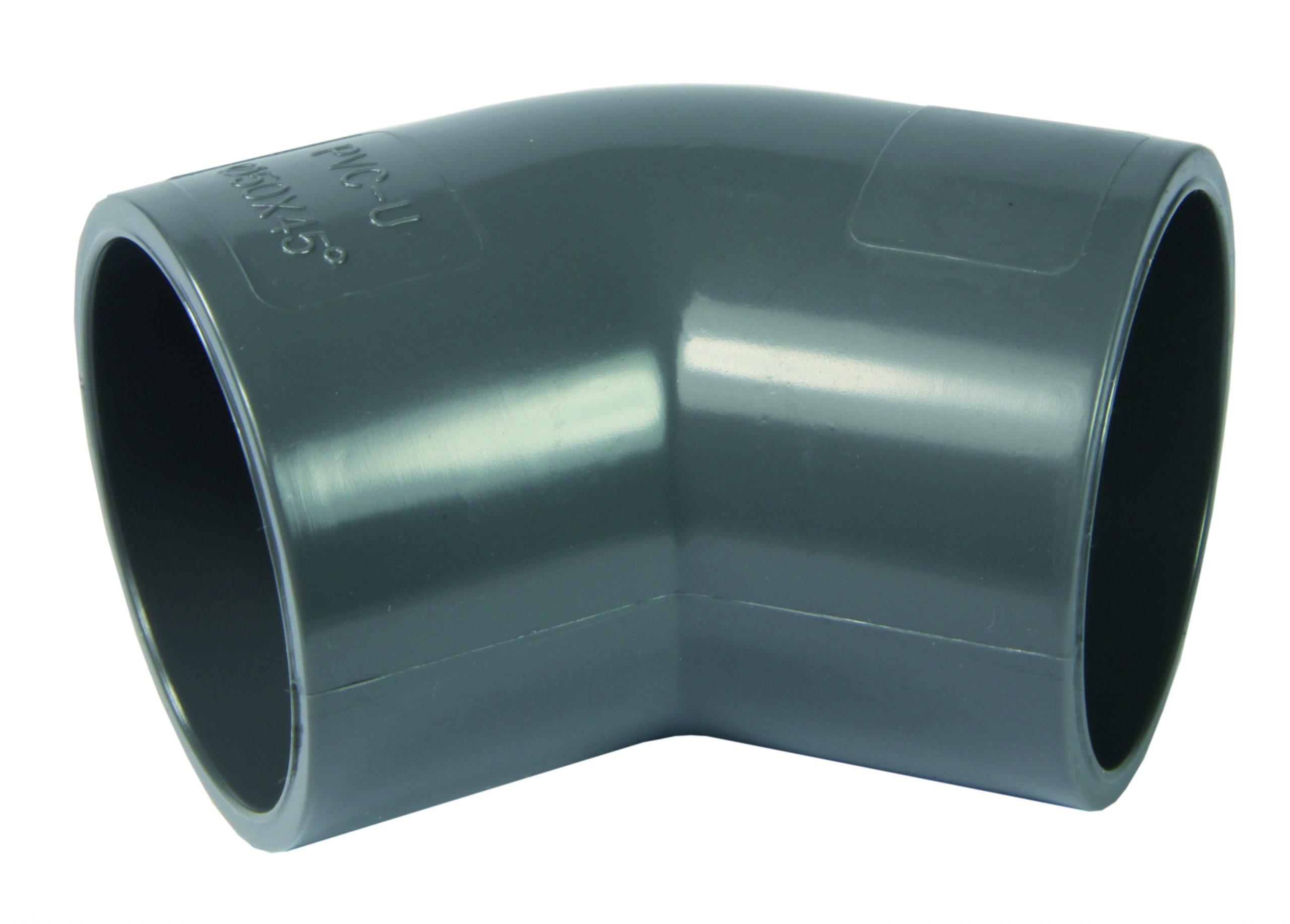 PVC-U Bocht 45° 2x lijmmof