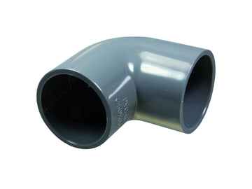 PVC-U bocht 90° dubbele lijmmof
