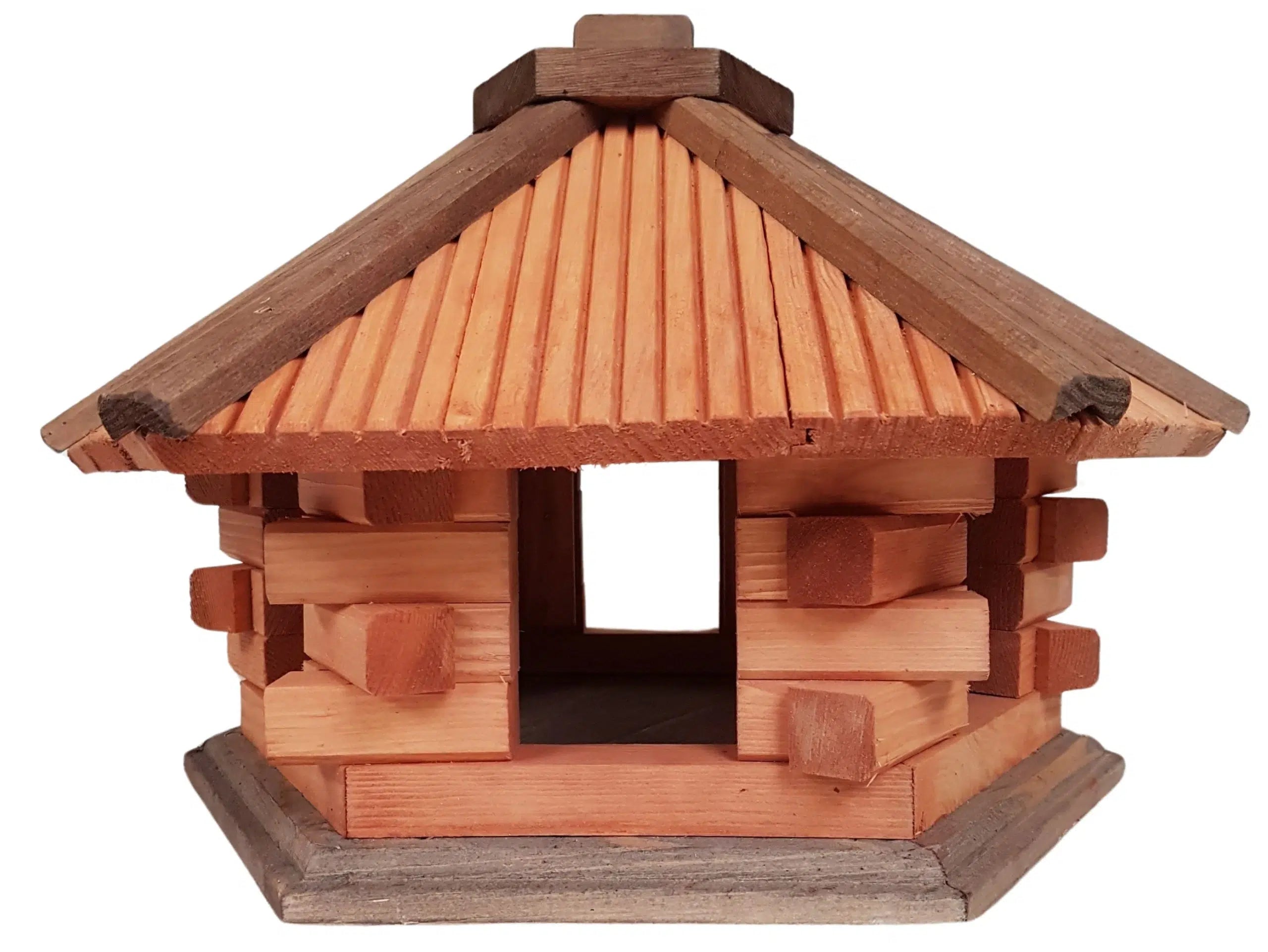 Vogelhuis zeshoekig zonder voersilo