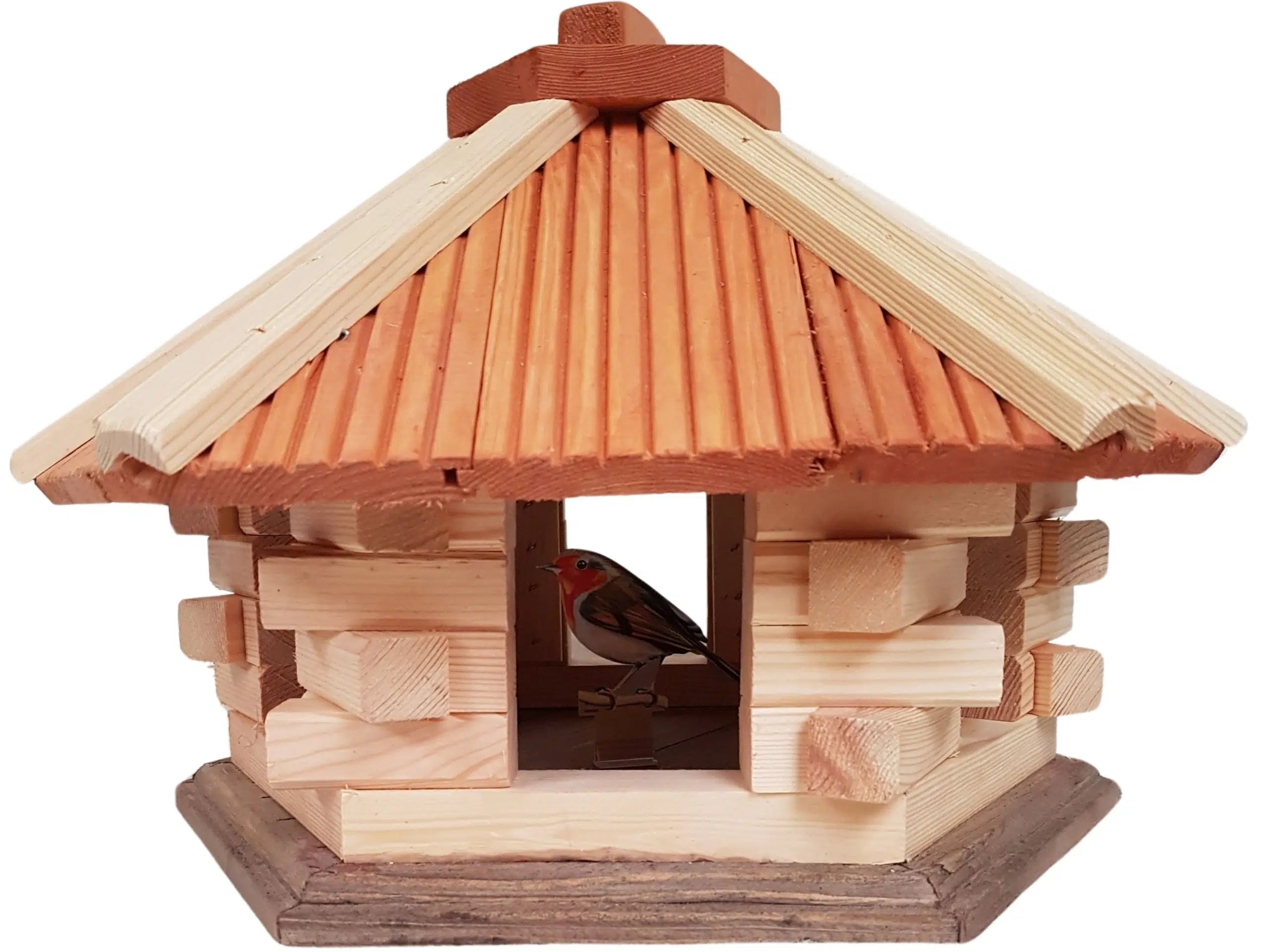 Vogelhuis zeshoekig zonder voersilo