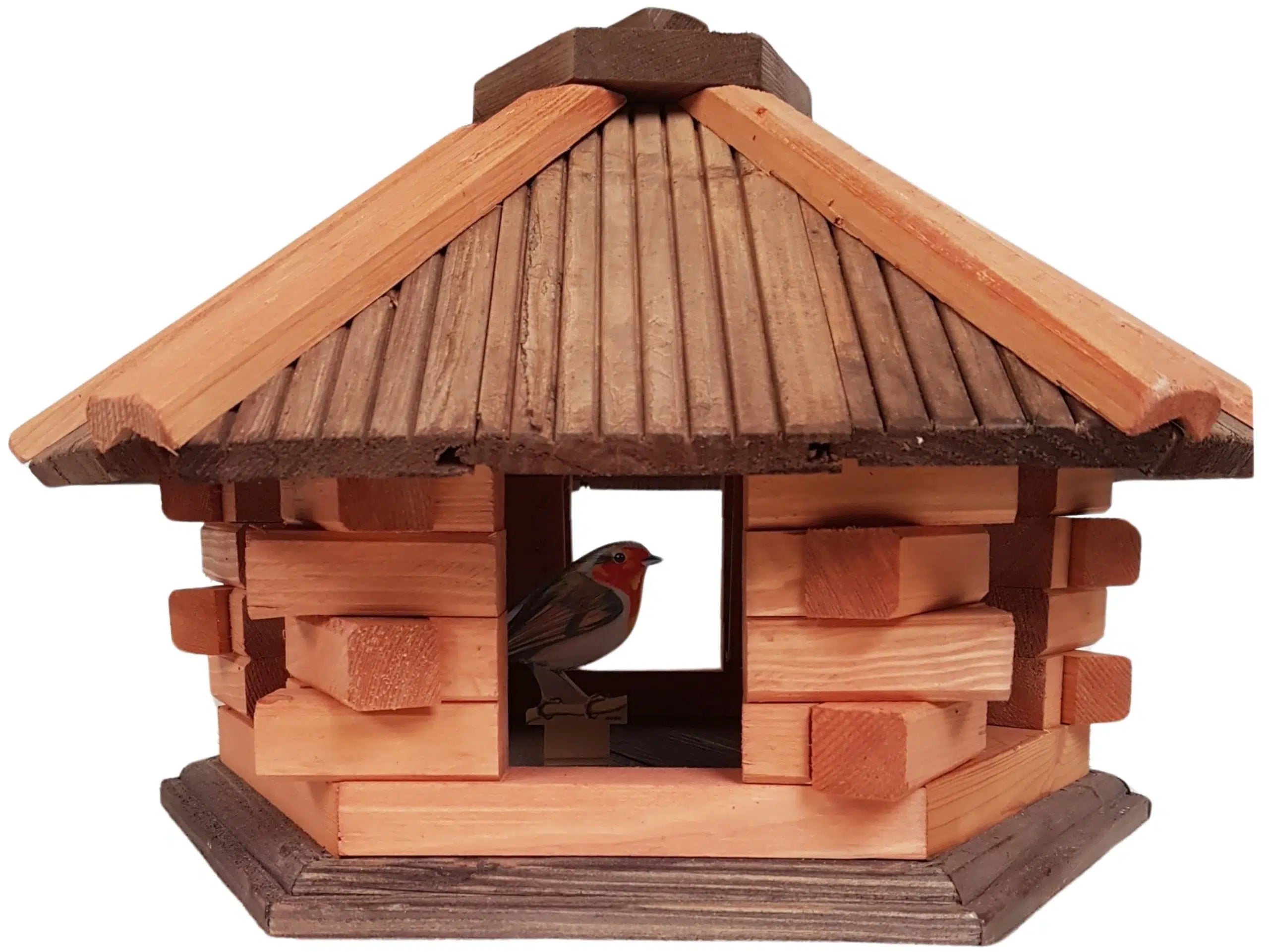 Vogelhuis zeshoekig zonder voersilo